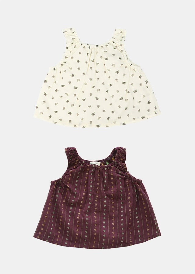 【取寄】mardi amber｜check shirring tank｜チェックシャーリングタンク｜XS-2XL｜kids｜26 autumn