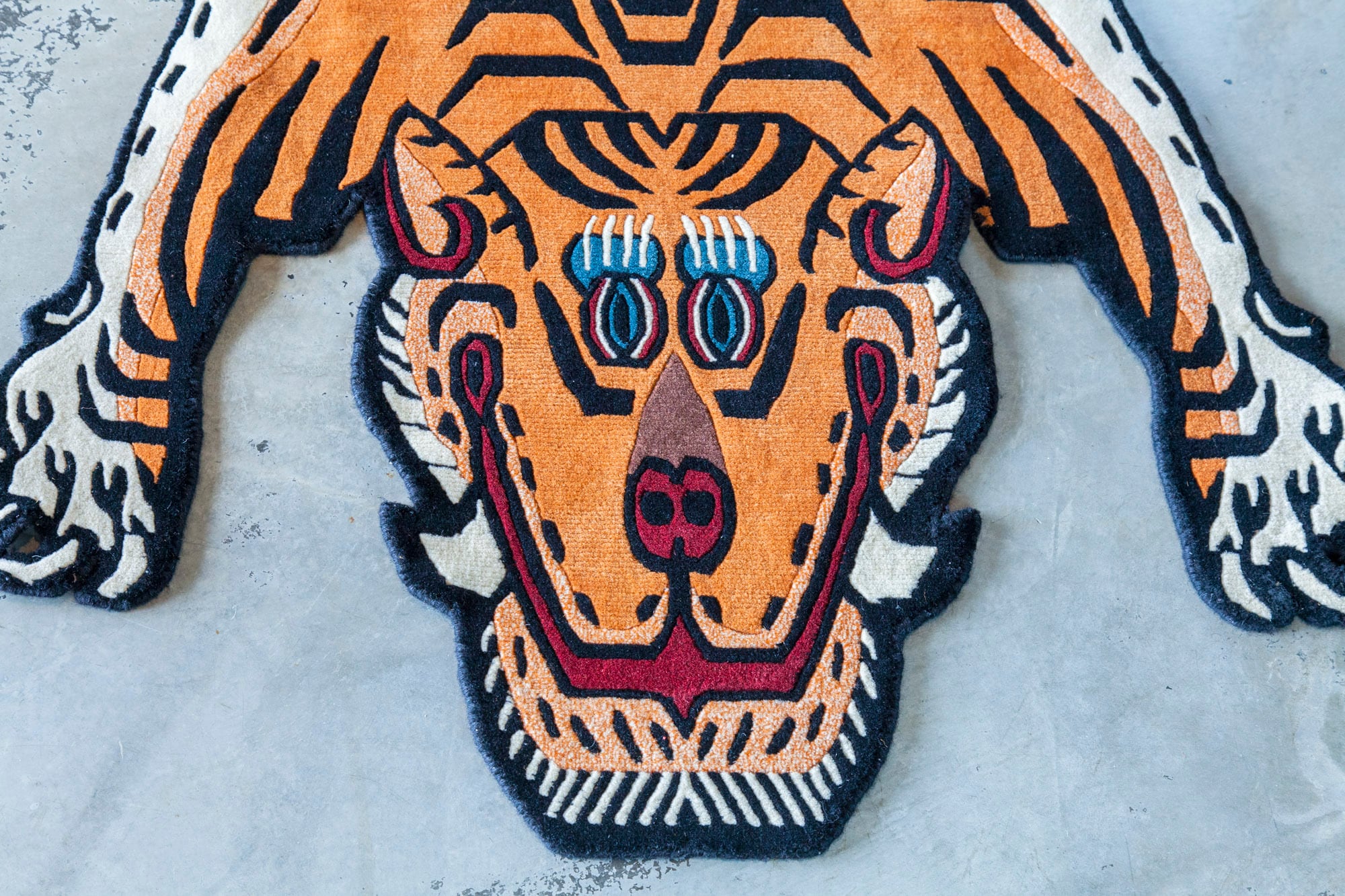 Tibetan Tiger Rug 《Lサイズ•ウール009》チベタンタイガーラグ