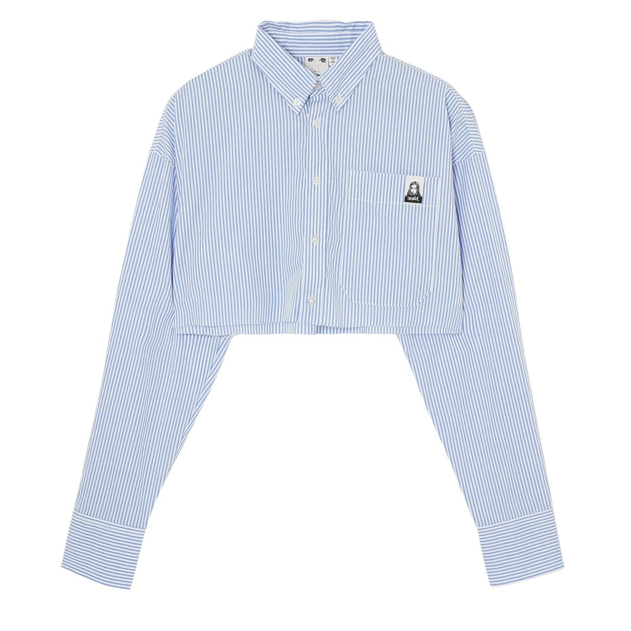 【X-girl】CROPPED L/S SHIRT【エックスガール】