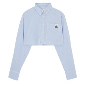 【X-girl】CROPPED L/S SHIRT【エックスガール】