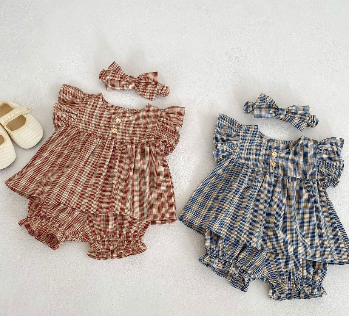 チェッカーセットアップ&ヘアバンド