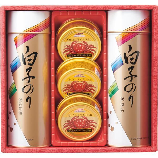 白子のり　ＳＮ−４００　海苔・カニ缶詰合せ　2023年お歳暮特集　日本のグルメ・世界のグルメ