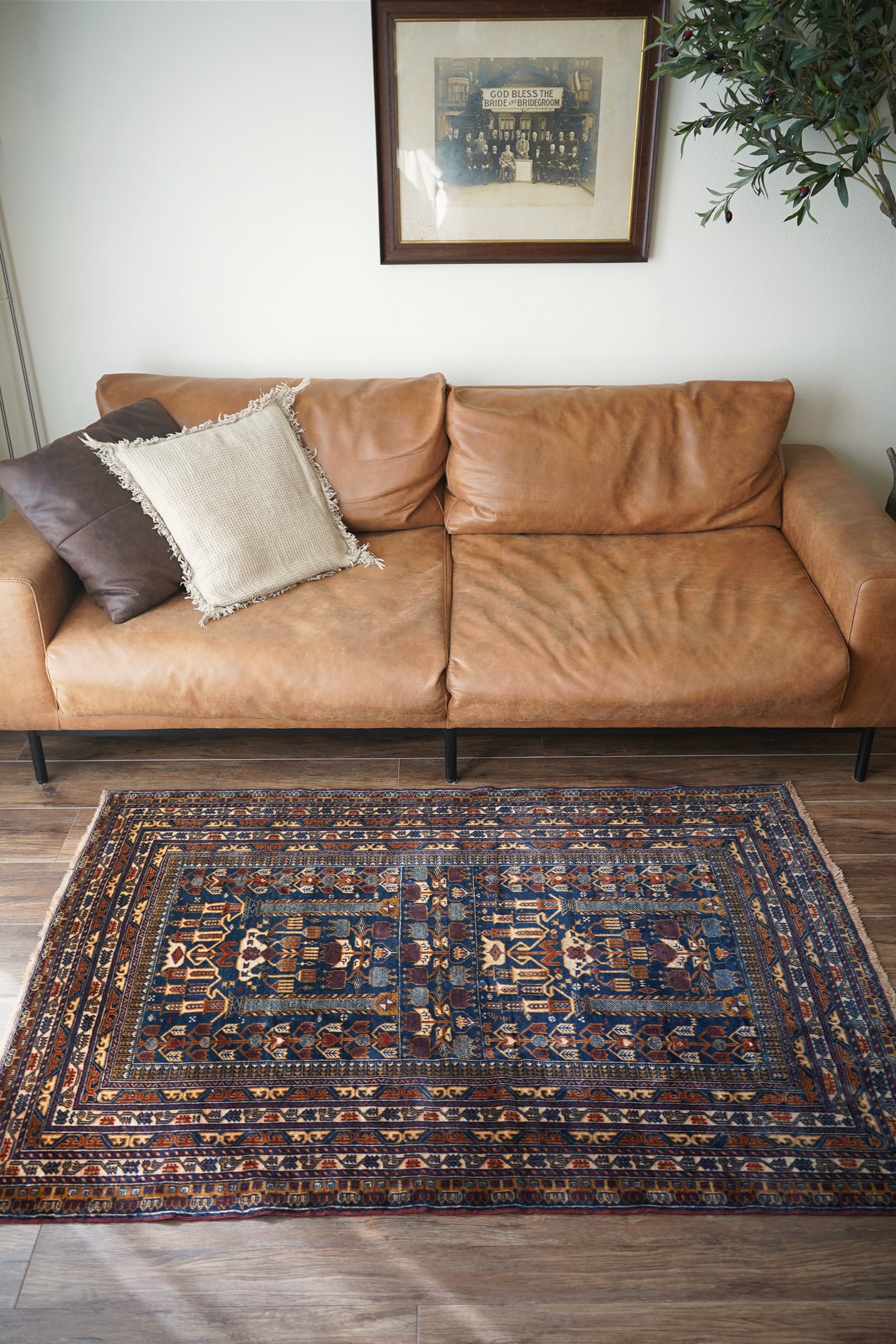 687】Vintage Afghan Turkmen Ali khoja rug 1970's | ヴィンテージ