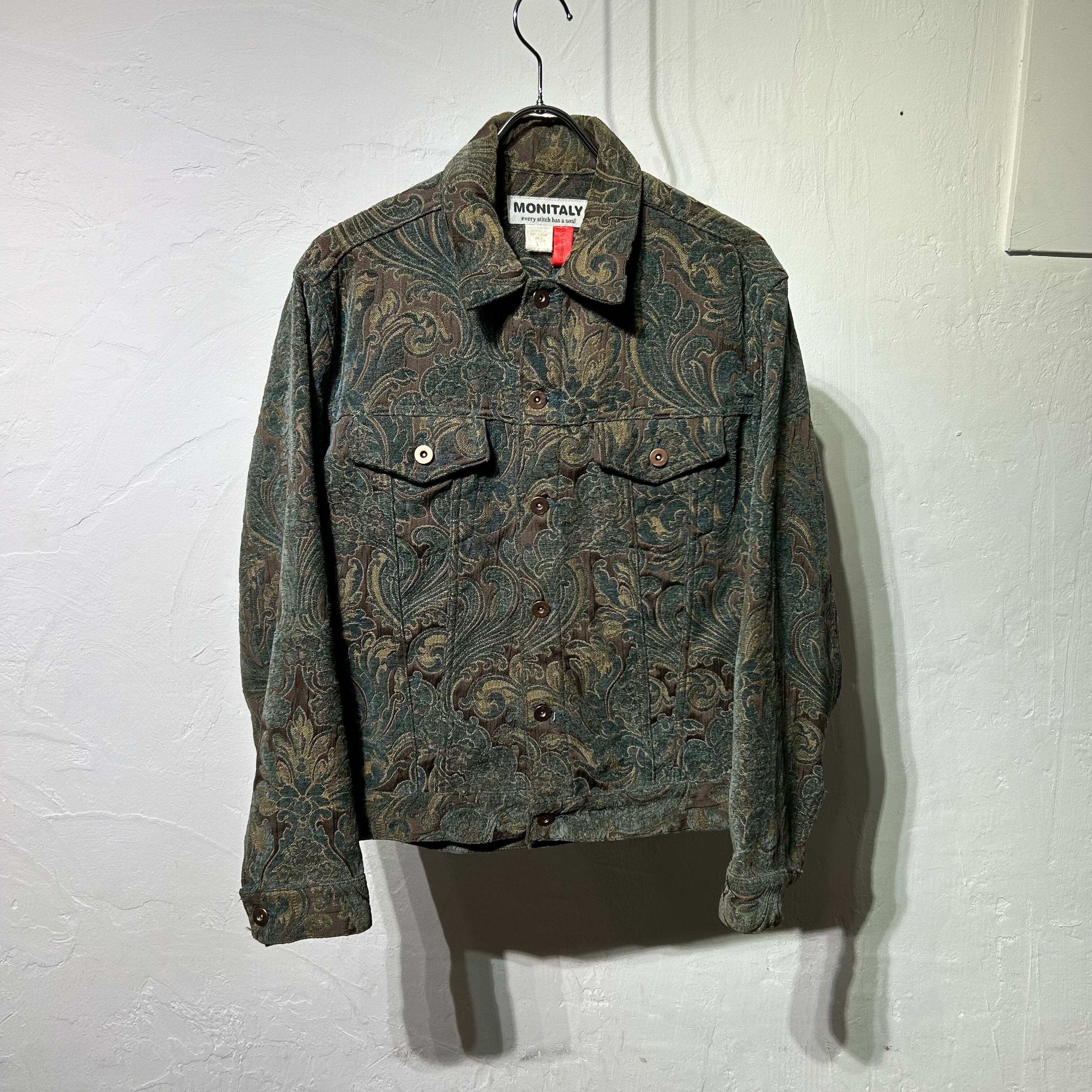 MONITALY "Gobelin Weaving" Trucker Jacket USA製