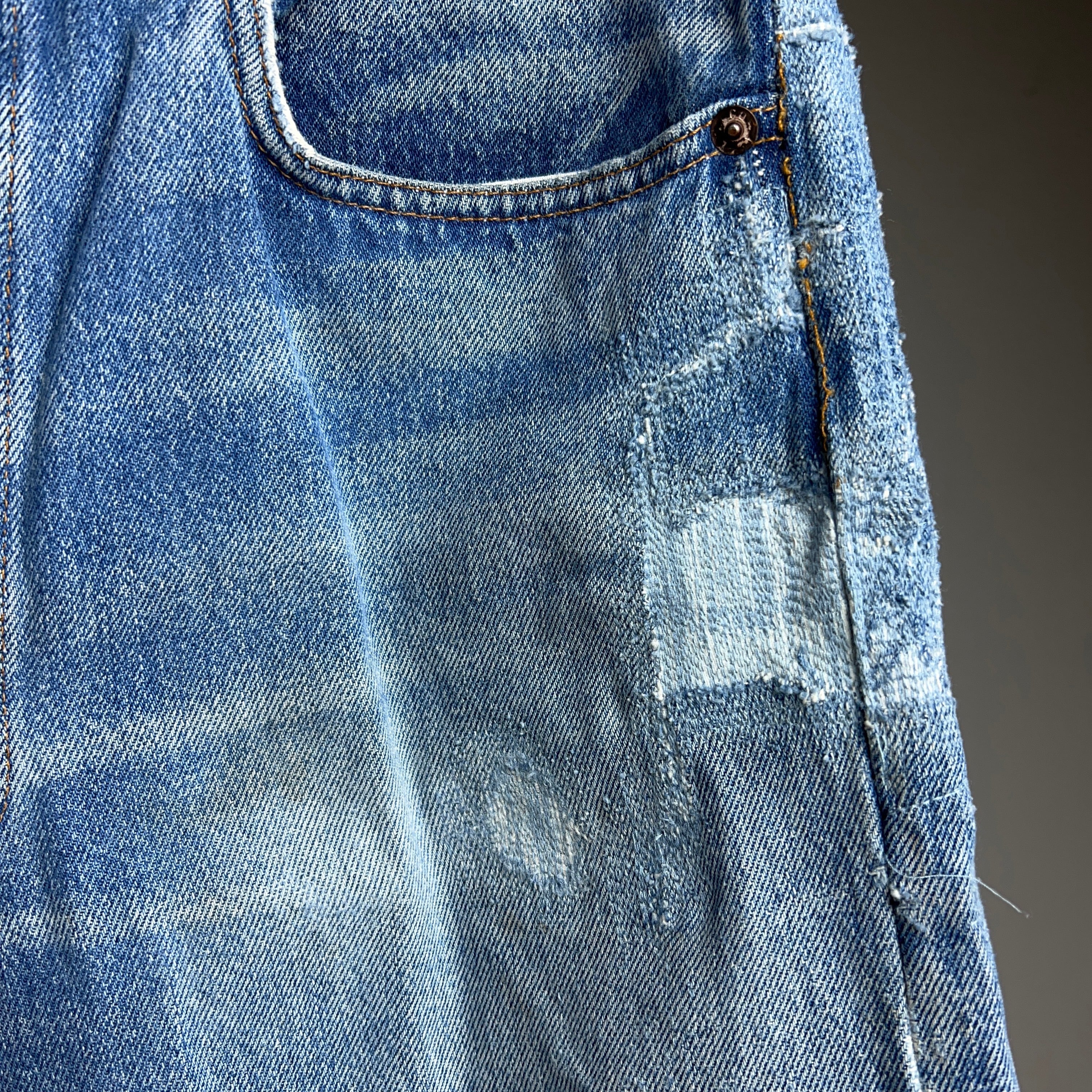 80's~ “Levi's” 501 Damage Denim Pants W34 USA製 80年代 80's~ “Levi's” 501 Damage Denim Pants W34 USA製 80年代