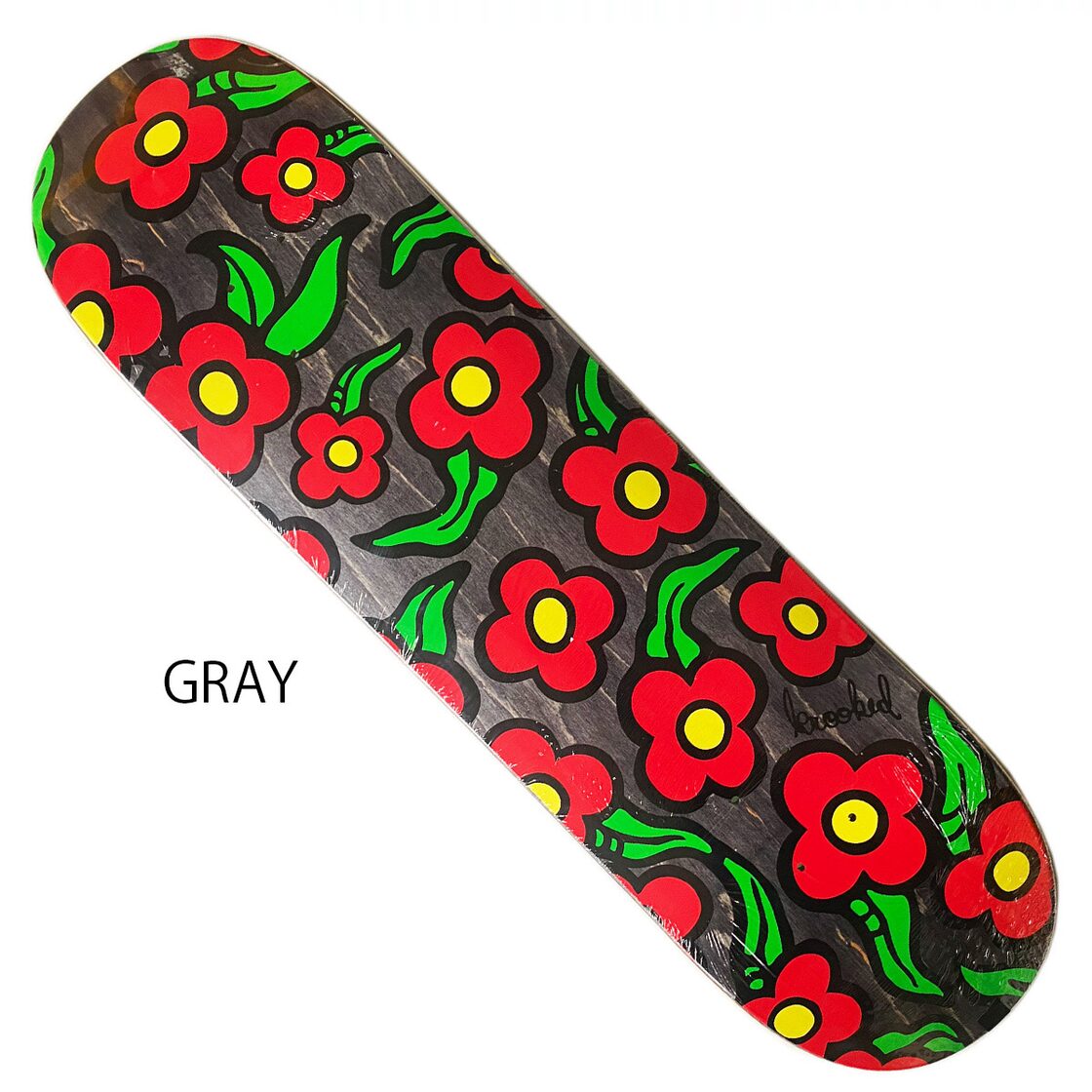 KROOKED デッキ クルキッド 花 スケボー WILDSTYLE FLOWERS 8.25 