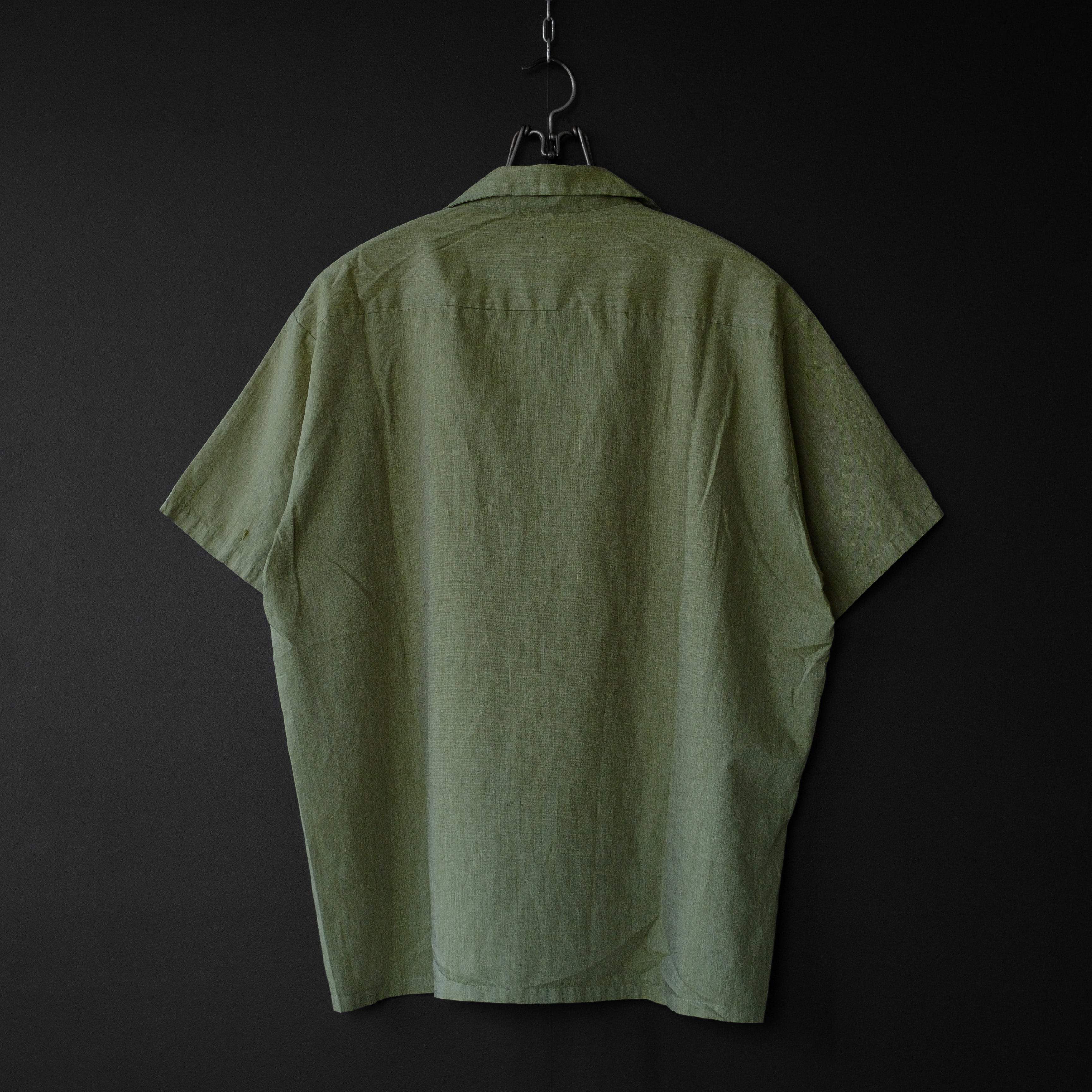 ＊handmade＊no.60→在庫わずか used- 【TOWNCRAFT】 60s s/s open collar shirt | dros dro