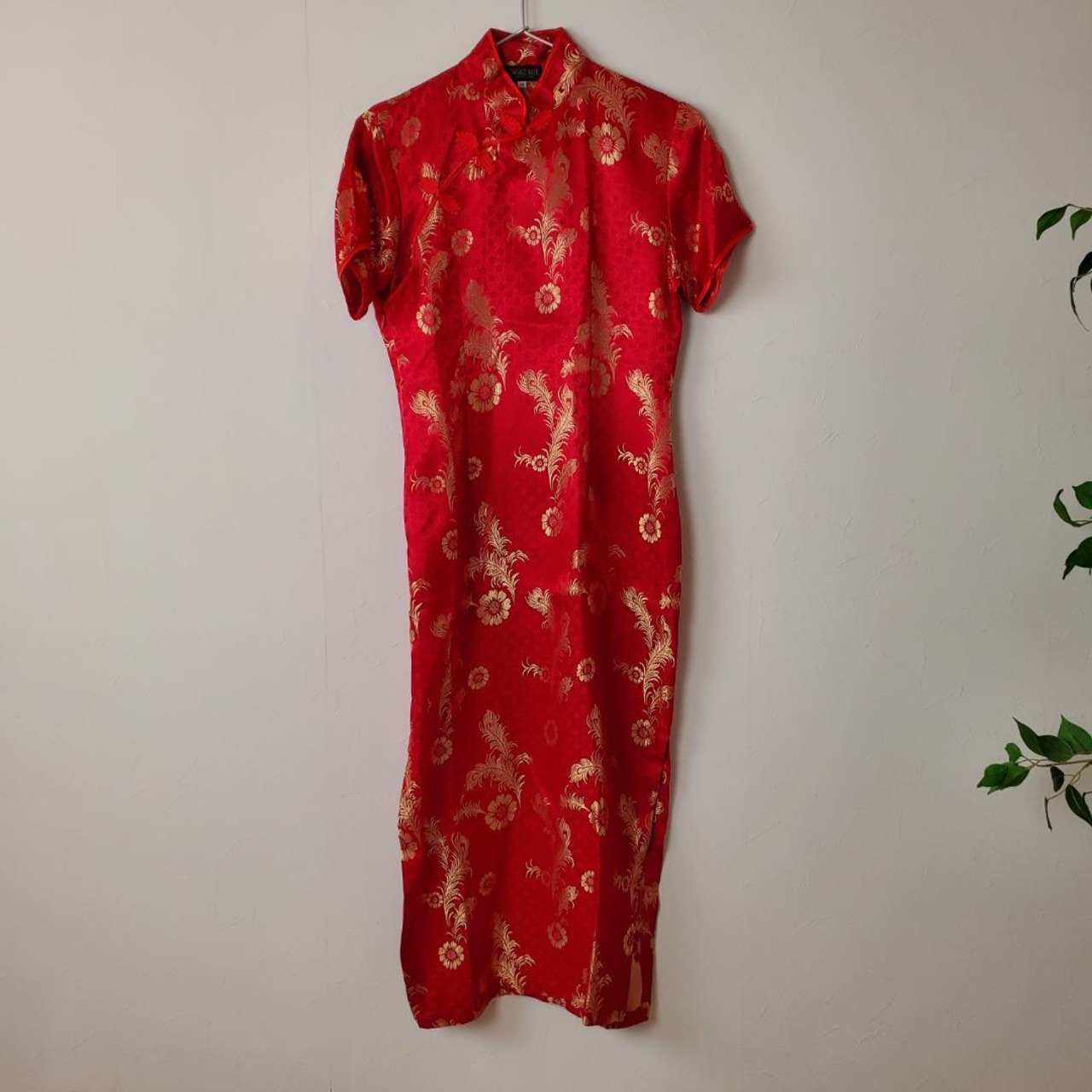 【USED】チャイ　ナドレス　ロングワンピース　チャイナ　