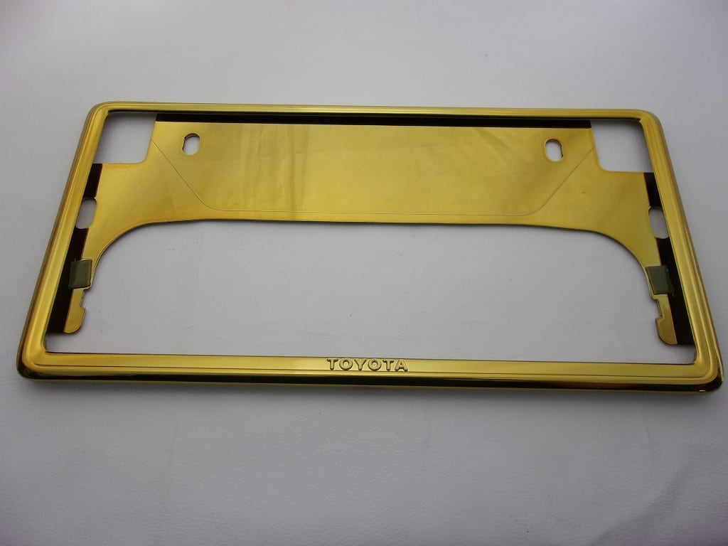 ご自分で取付けできます 封印簡単】トヨタ純正ナンバーフレーム