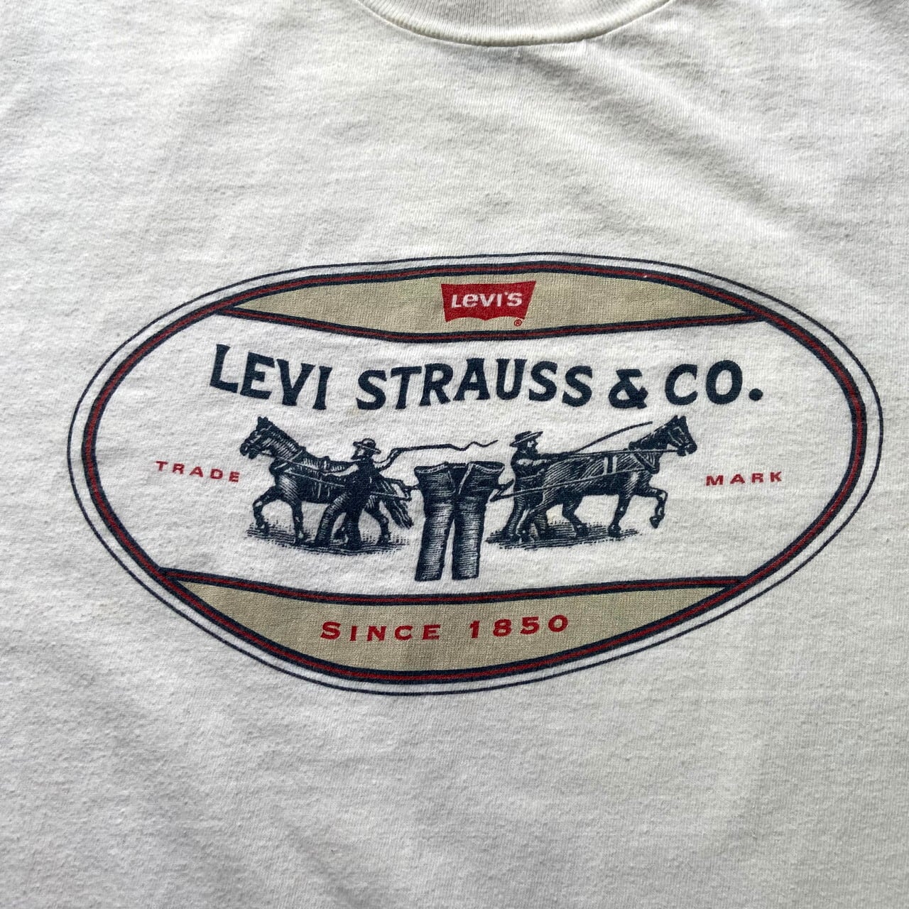 90年代 Levi's リーバイス フロントロゴプリント Tシャツ メンズXL 古着 シングルステッチ 90s ビンテージ ヴィンテージ Hanes  ヘインズ シングルステッチ ホワイト 白　【Tシャツ】【SS2207-30】 | cave 古着屋【公式】古着通販サイト