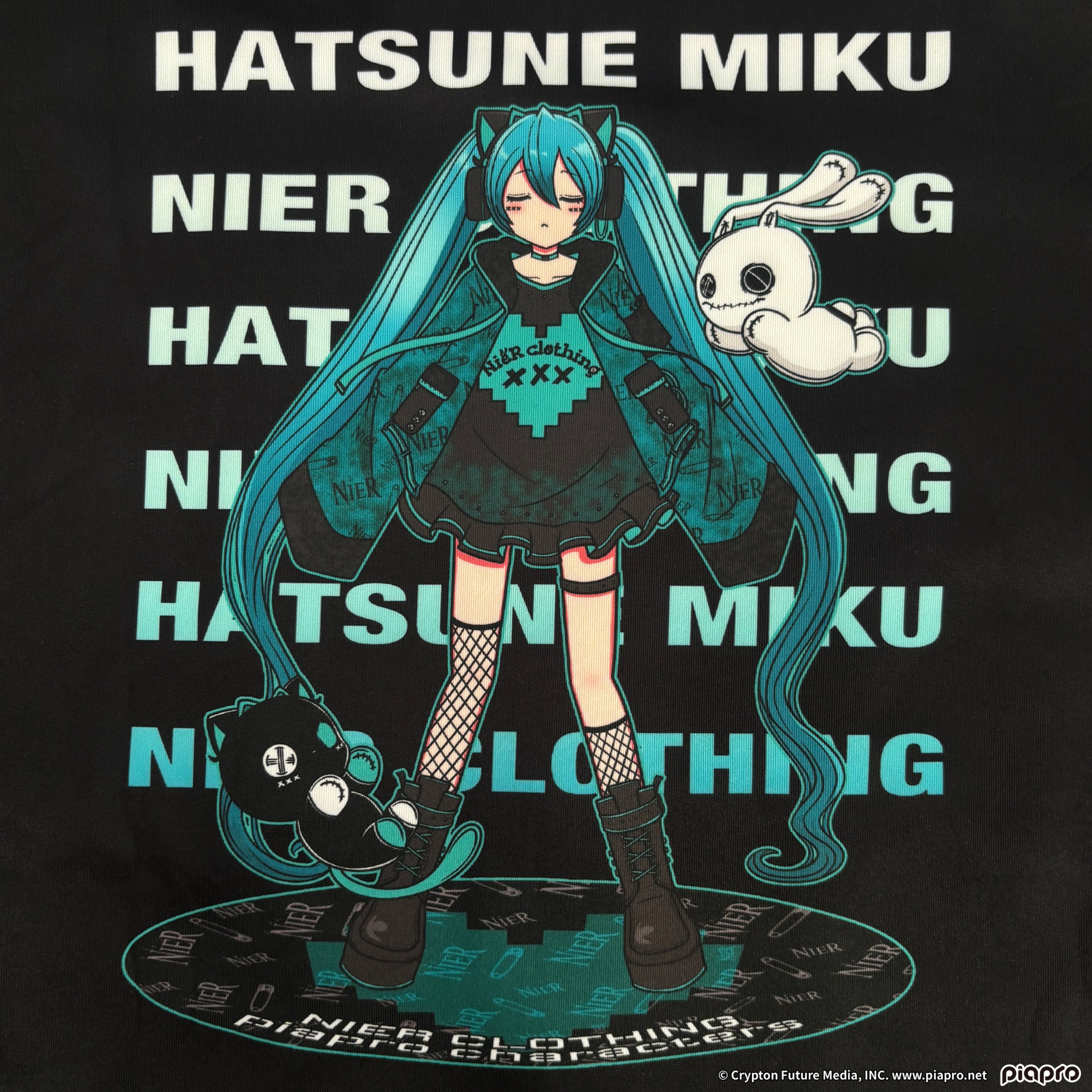 袖切り離し可能3WAY ZIP OUTER【初音ミク】☆缶バッジ4個付き | NIER