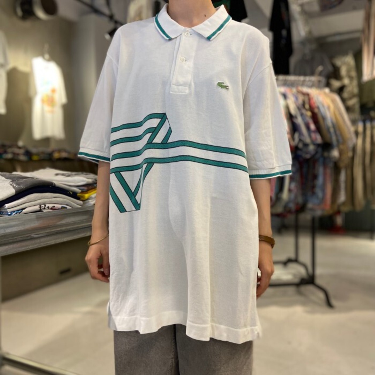 80年代 80s Chemise Lacoste ラコステ フレラコ スペイン 古着 vintage 