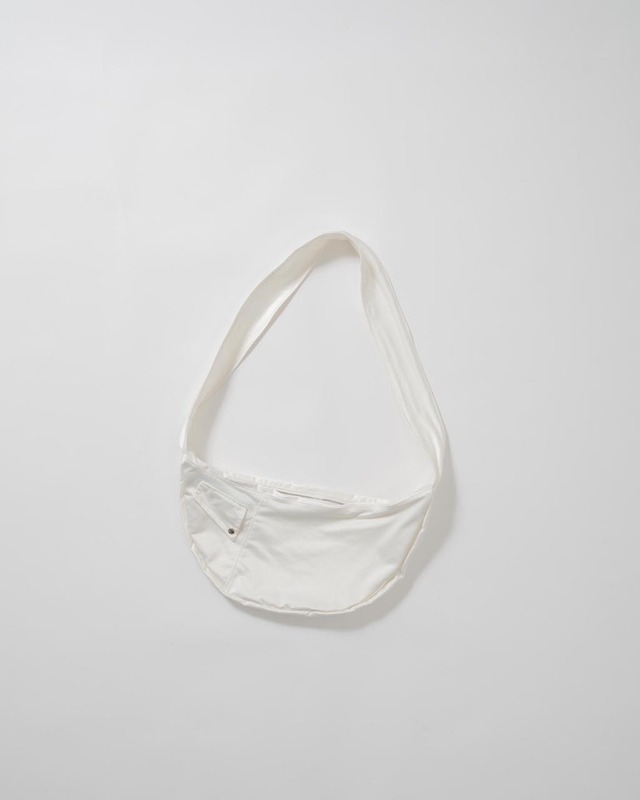 Leatherlike satin bag -white <LSD-BC3AC1>
