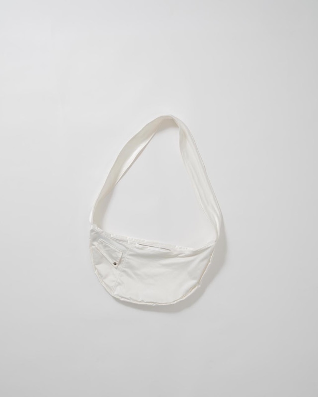 Leatherlike satin bag -white <LSD-BC3AC1>