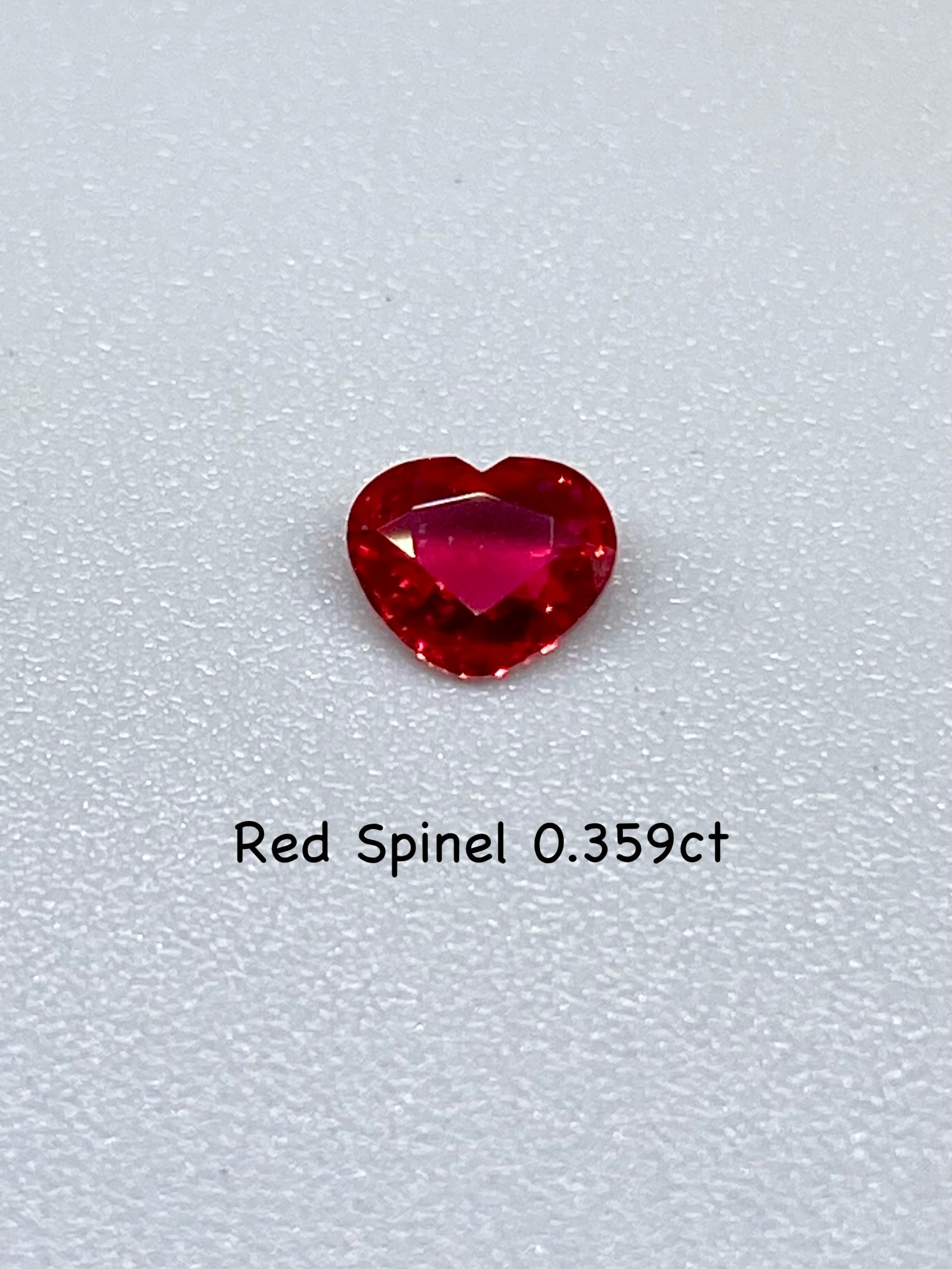珍しいハート♡レッドスピネル 0.359ct ルース | シークレットベース