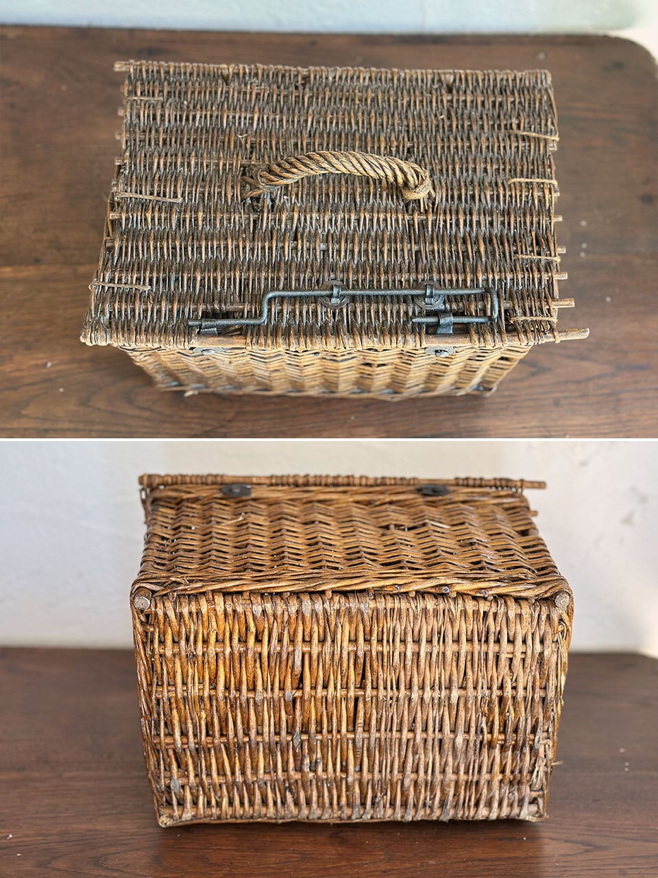 金具付きパニエ 四角 スクエア型 | Brocante de La Cocotte