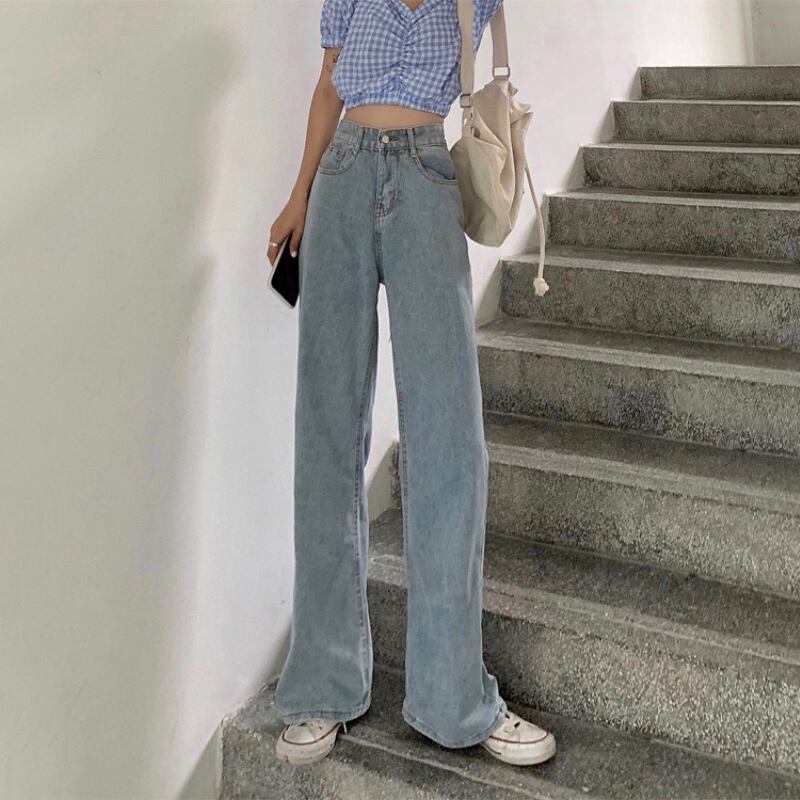 ジーンズ スプリングオータムハイウェストパンツ 春物 秋物 1号婦人52250540137