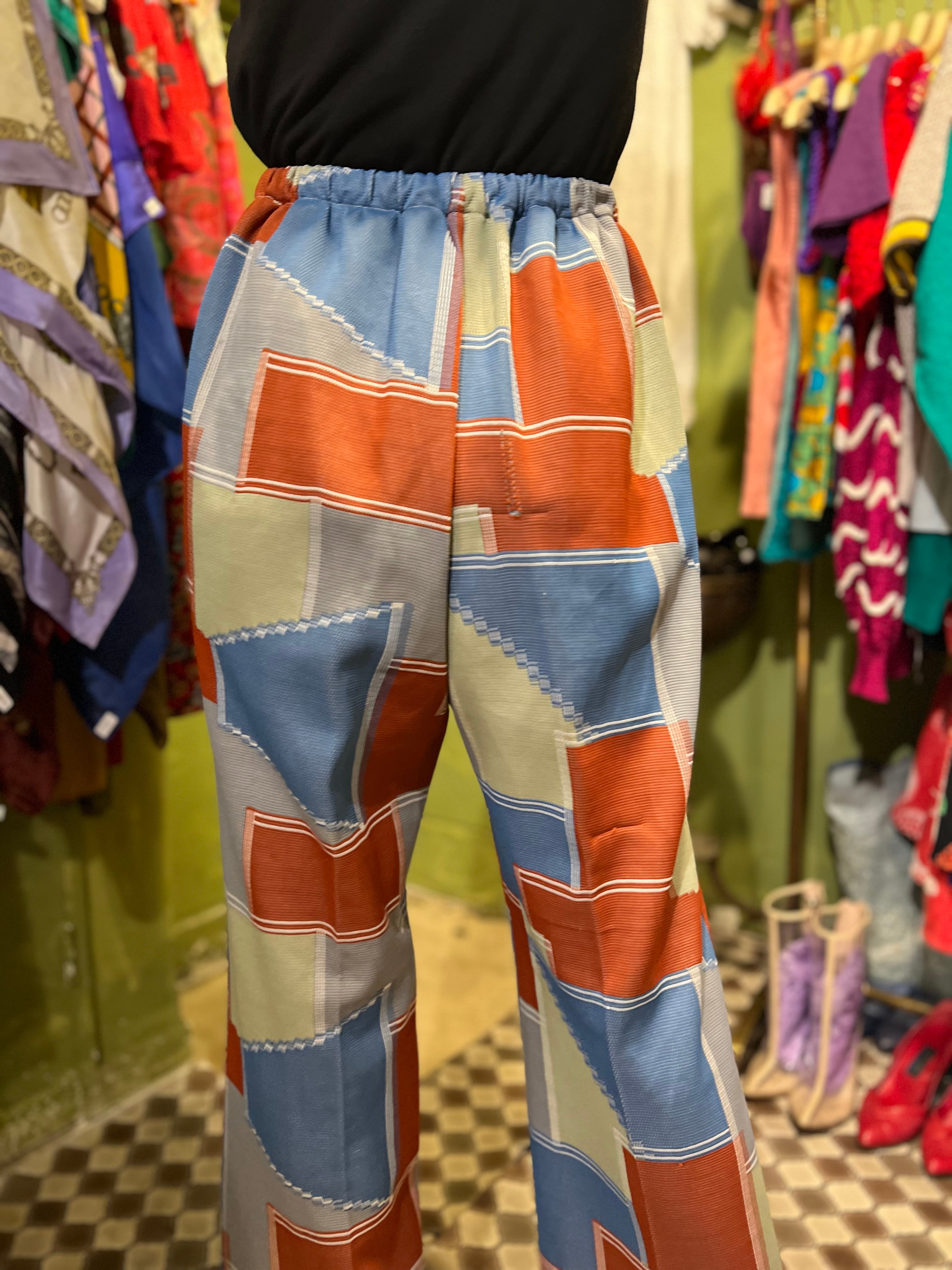 古着 ビンテージ 90s ピンク ラフ パンツ センタープレス