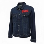 メンズ　サイズ展開 M～LL　楽々ストレッチデニムボタンダウンジャケット