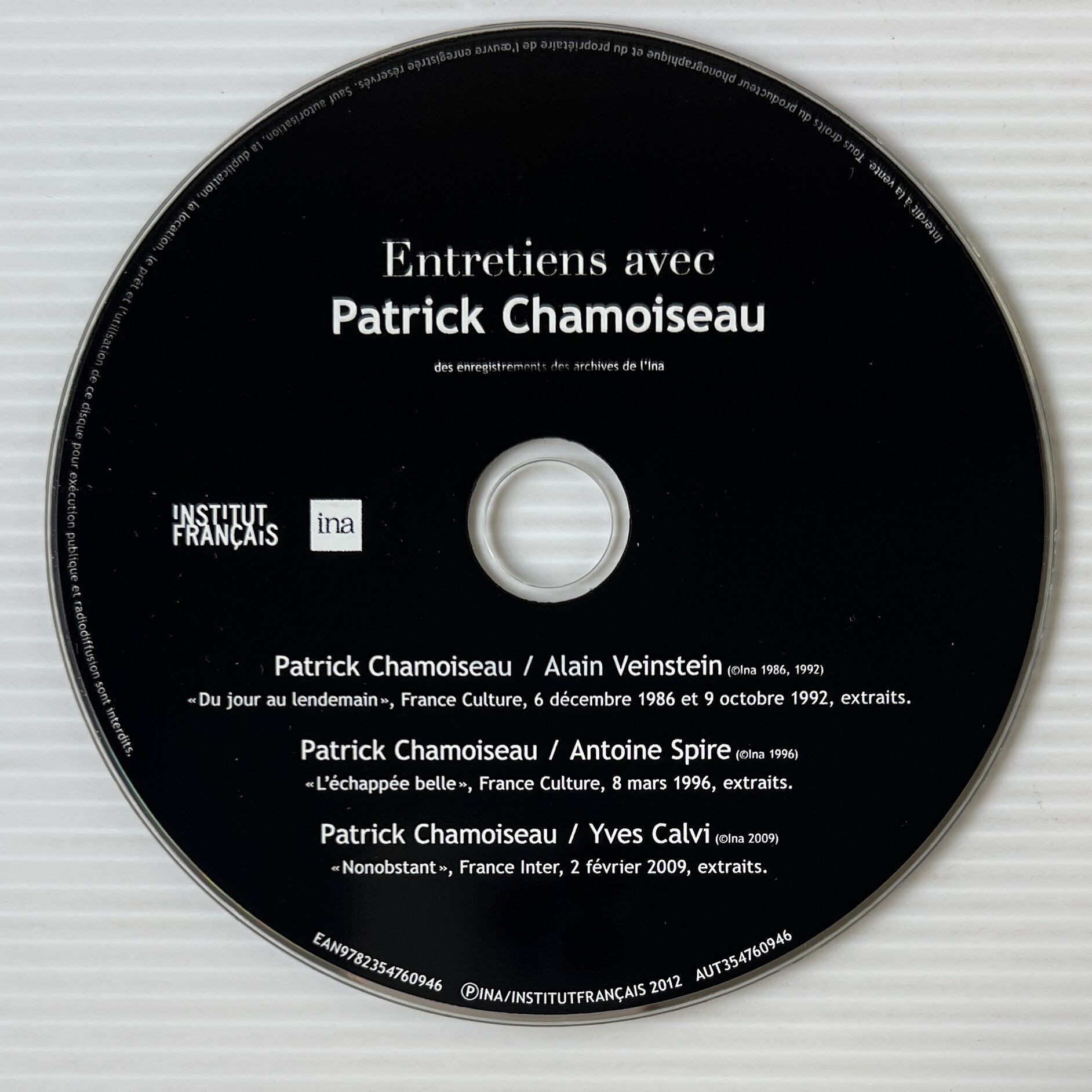 Patrick Chamoiseau パトリック・シャモワゾー / Samia Kassab-Charfi / Institut Francais
