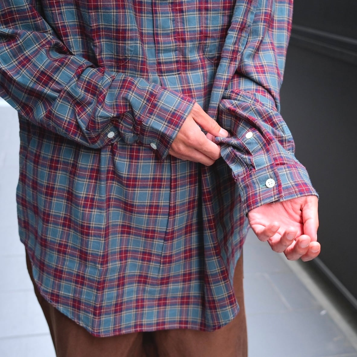 KENNETH FIELD(ケネスフィールド) /ROOMY B.D SHIRTSⅡ-RED-(7) | Signs