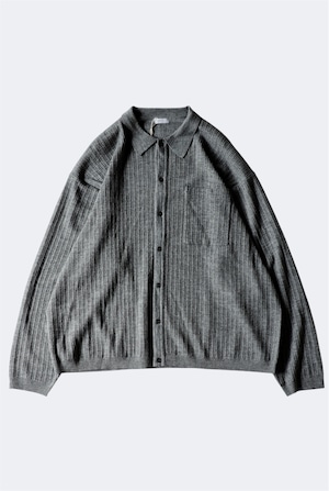 crepuscule 【CREPE KNIT SHIRT  -GRAY-】