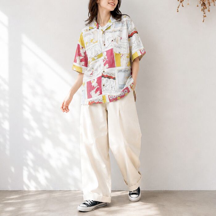 Porter Classic DISNEY VC/PC ALOHA COLLECTION ALOHA SHIRT / DUMBO
