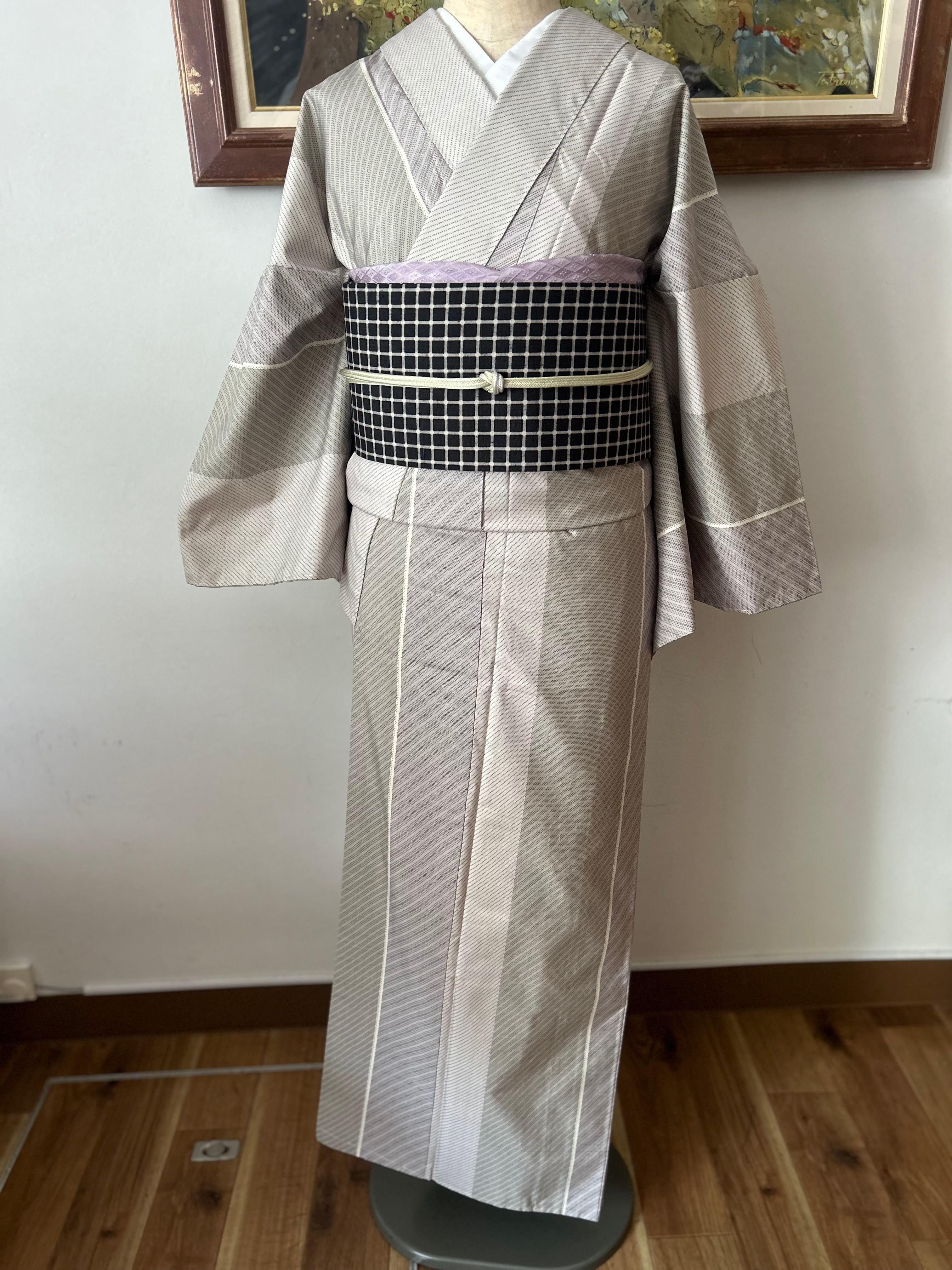 アルビレオ様二点お纏め★専用★結城紬　100亀甲　しつけ付き アルビレオ様二点お纏め☆専用☆結城紬 100亀甲 しつけ付き