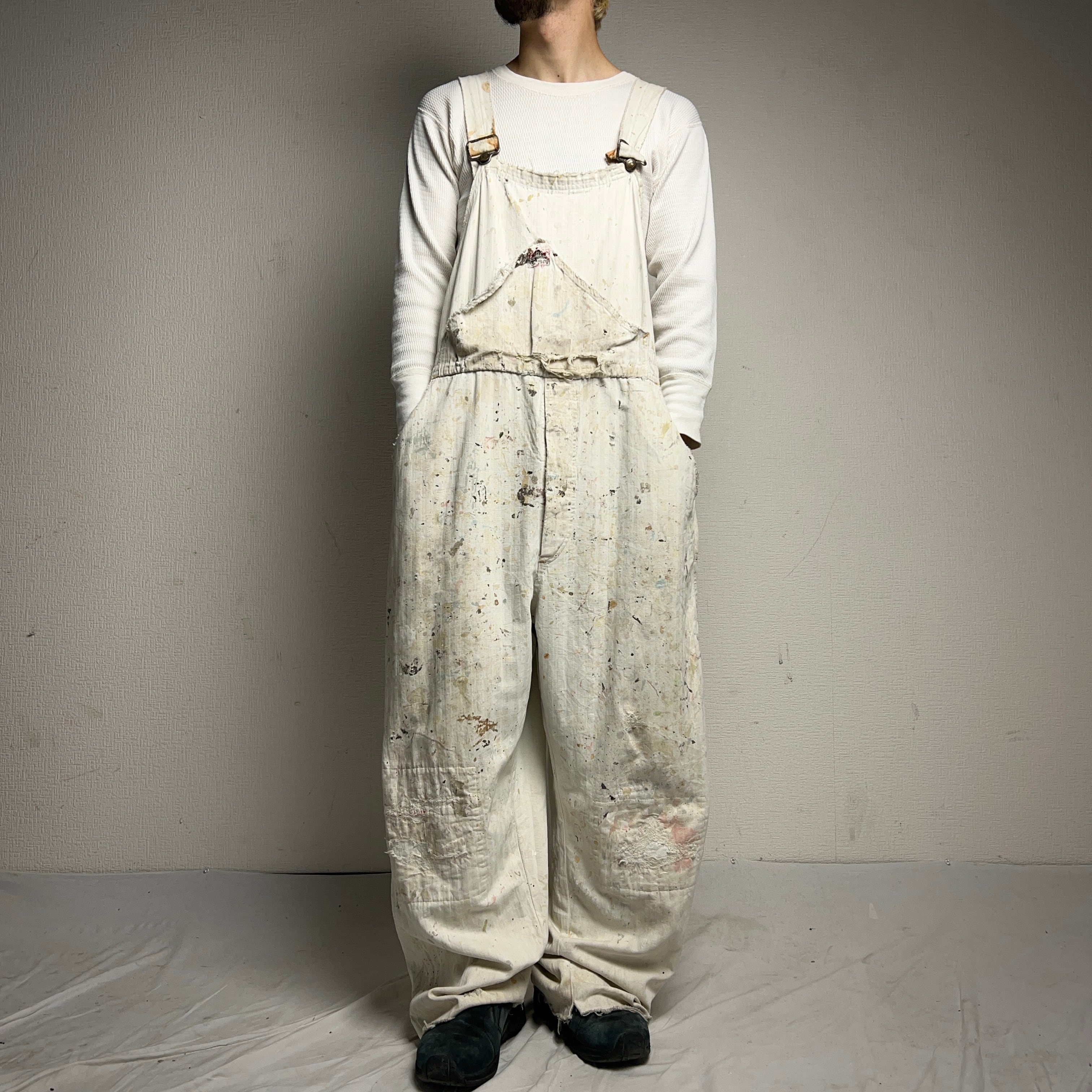 1950's BEN DAVIS HBT WHITE OVERALL 