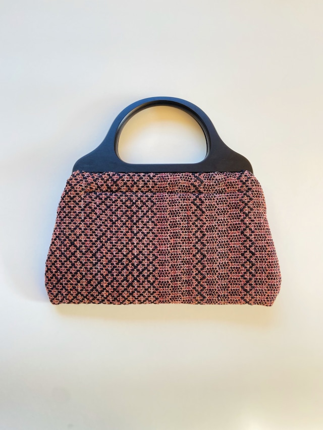 Hand-woven  Wood handle Bag  蕾