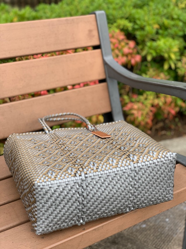 S Mercado Bag (Normal handle) Gold/Silver