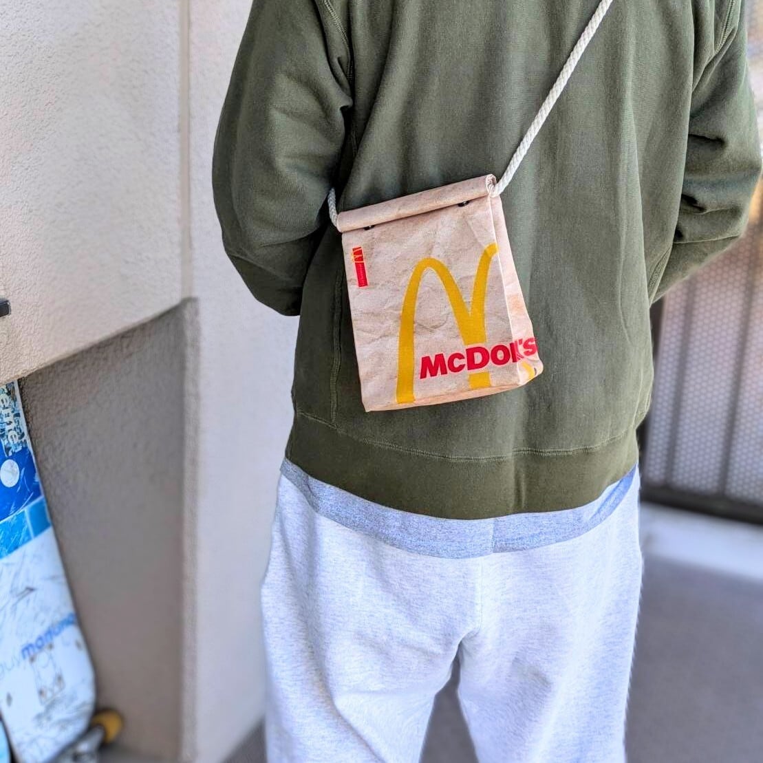 【 KFC ケンタッキー 】ロープショルダーバッグ*紙袋風 / Food Bag 〚アメリカン雑貨 アメトイ〛