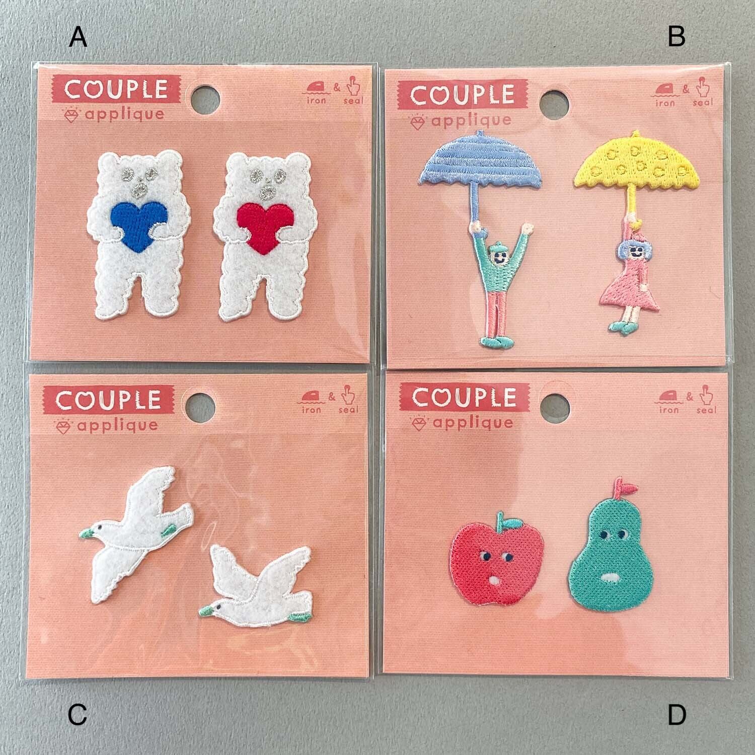 再入荷〉AIUEO 《COUPLE》アップリケ | Dua-アクセサリーパーツショップ