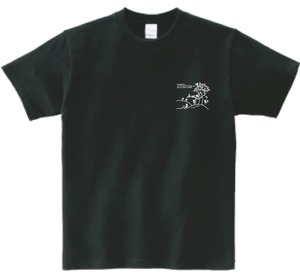 チャリティーTシャツ　黒【コットン・ロゴ左胸】Sサイズ