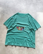 90s MISSONI Total Pattern Colorful Logo S/S Tee ITALY製