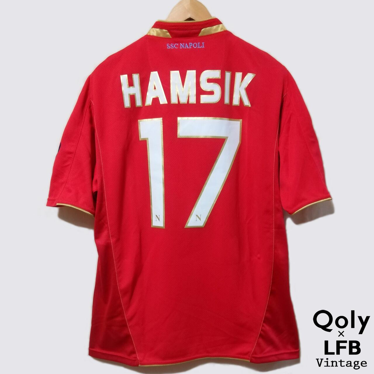 ナポリ 2009-10 Macron サード半袖 レガカルチョパッチ付き #17 HAMSIK