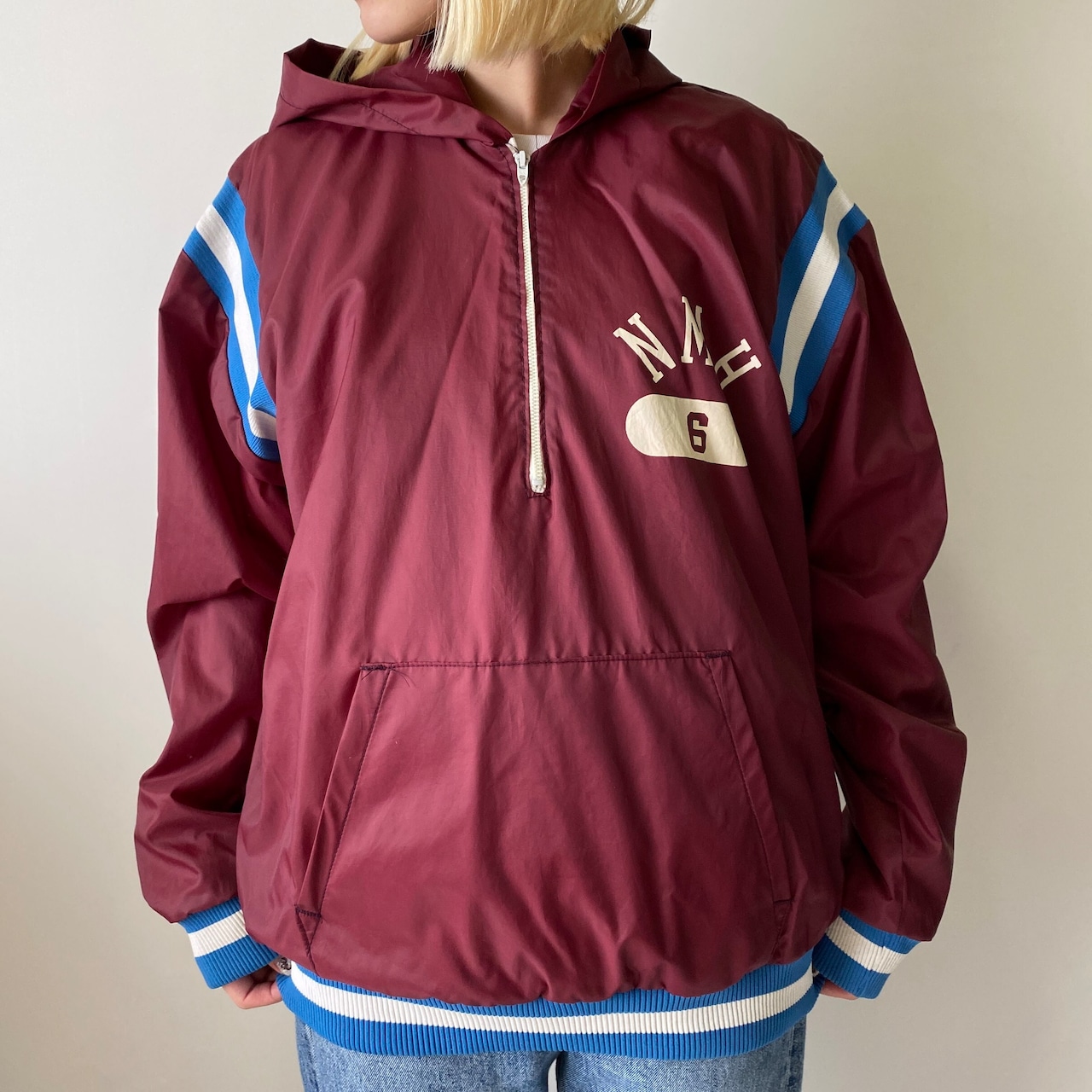 70年代頃 USA製 Champion チャンピオン プルオーバー ハーフジップ 