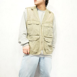 USA VINTAGE Early Winters MESH DESIGN FISHING VEST/アメリカ古着メッシュデザインフィッシングベスト