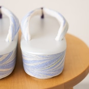 suminagashi 草履 L「月への帰り道」銀糸