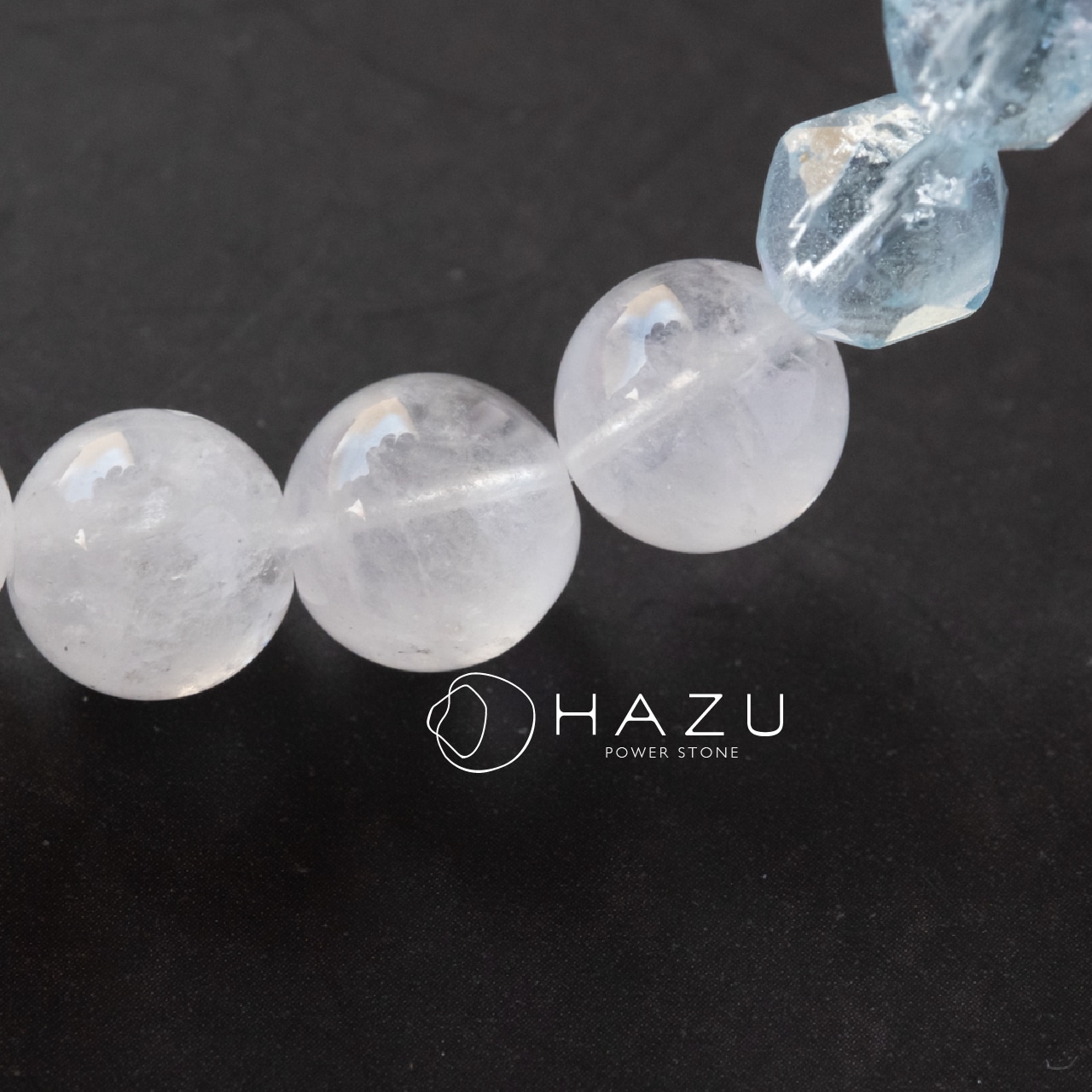 幸運と穏やかな晴空ブレス［ブルートパーズ／ホワイトガーデン／ラベンダーアメジスト］