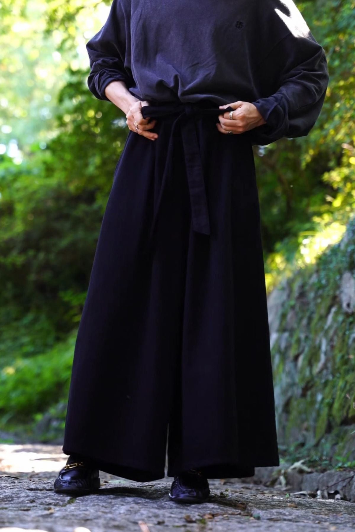 受注生産｜残りわずか】ブラックデニム袴｜BLACK DENIM HAKAMA｜日常に