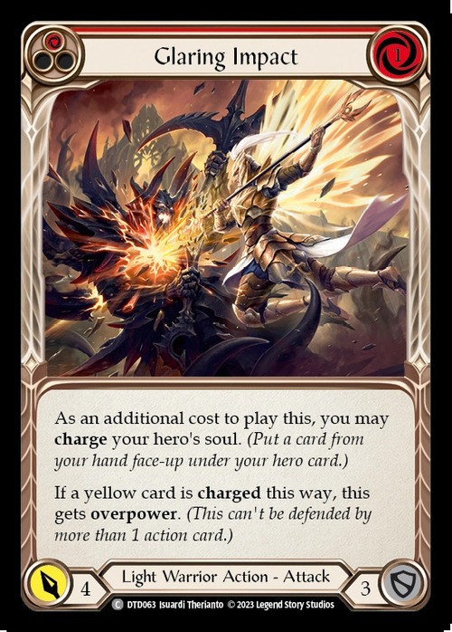 DTD063【EN】『RF』【Light Warrior】Glaring Impact (Red) 画像