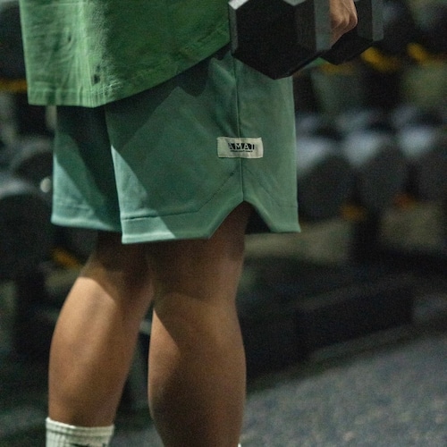 "ESSENTIAL" Active Shorts (Smoky Green )