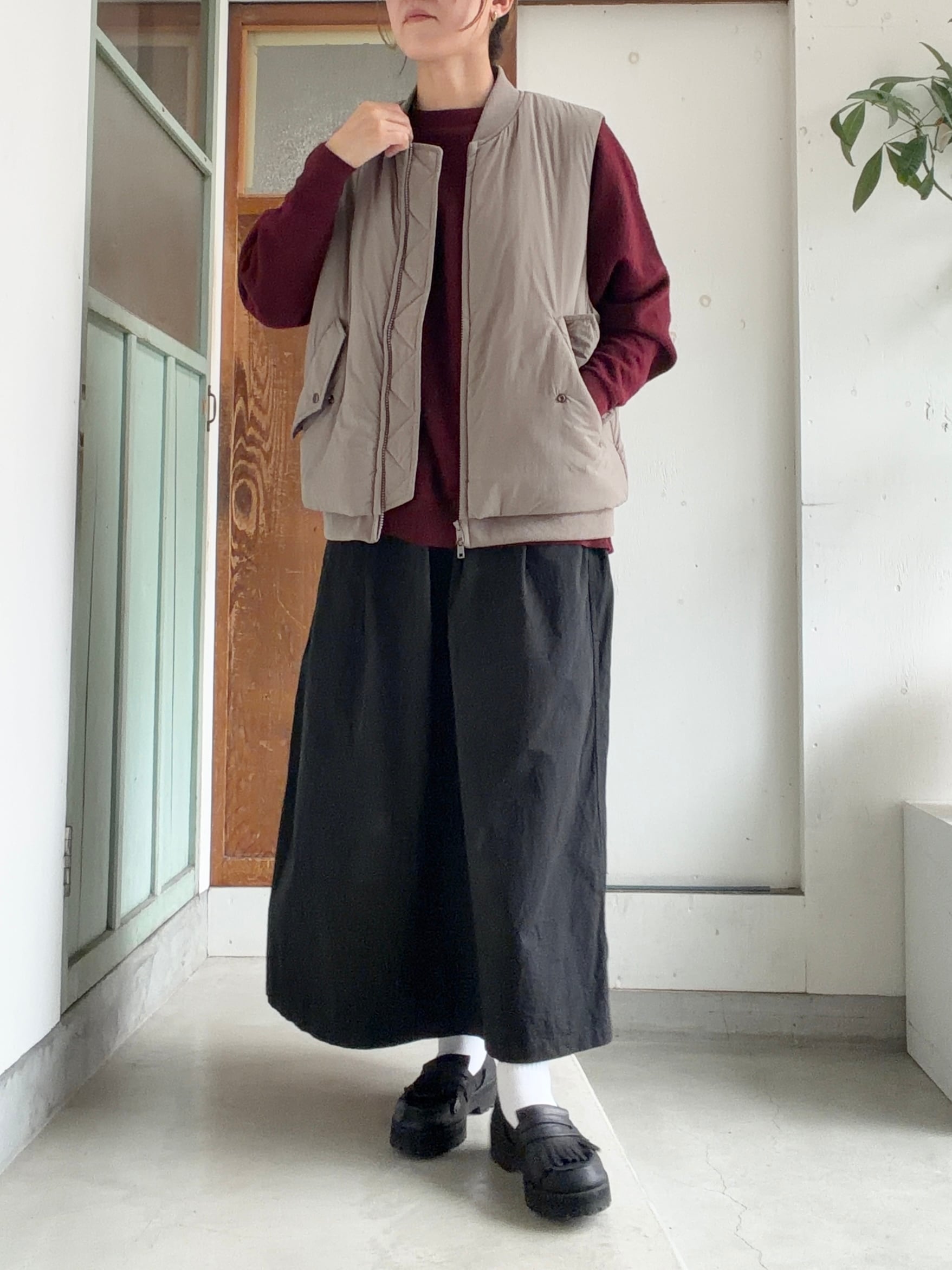 UNIVERSAL TISSU ナイロンキルティング W ZIP ベスト | T-Base-Life