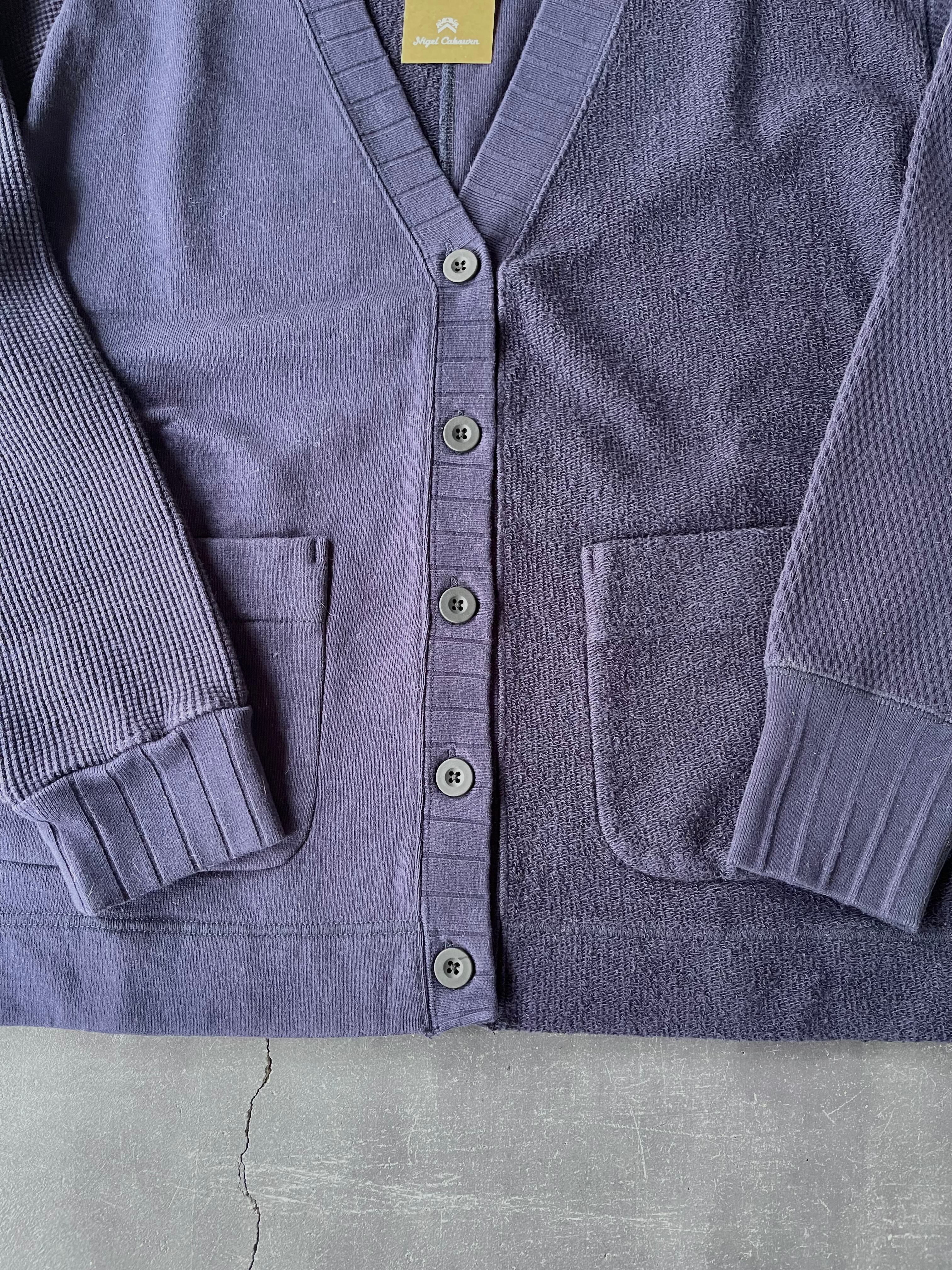 Nigel Cabourn ウールカーディガン 48 ダークネイビー薄手 Nigel cabourn woman ARMY JERSEY MIX CARDIGAN | mambo ladys