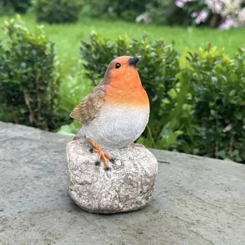置物 オブジェ ロビン 鳥 樹脂 ガーデン おしゃれ かわいい インテリア 