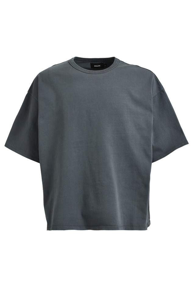 【BREATH】NEWRICH WIDE CROPPED TEE / BLACK