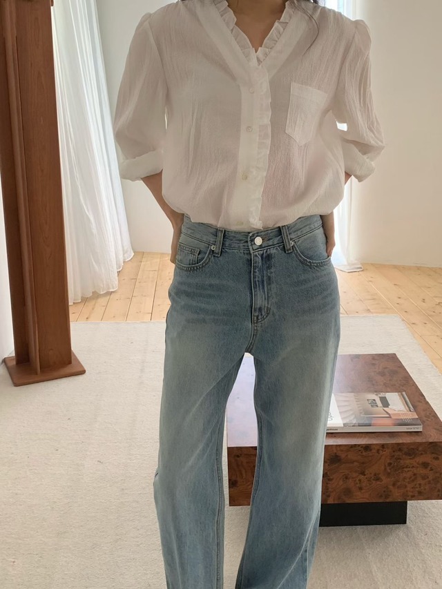 (即納) taffeta / Cosmo denim pants 1color