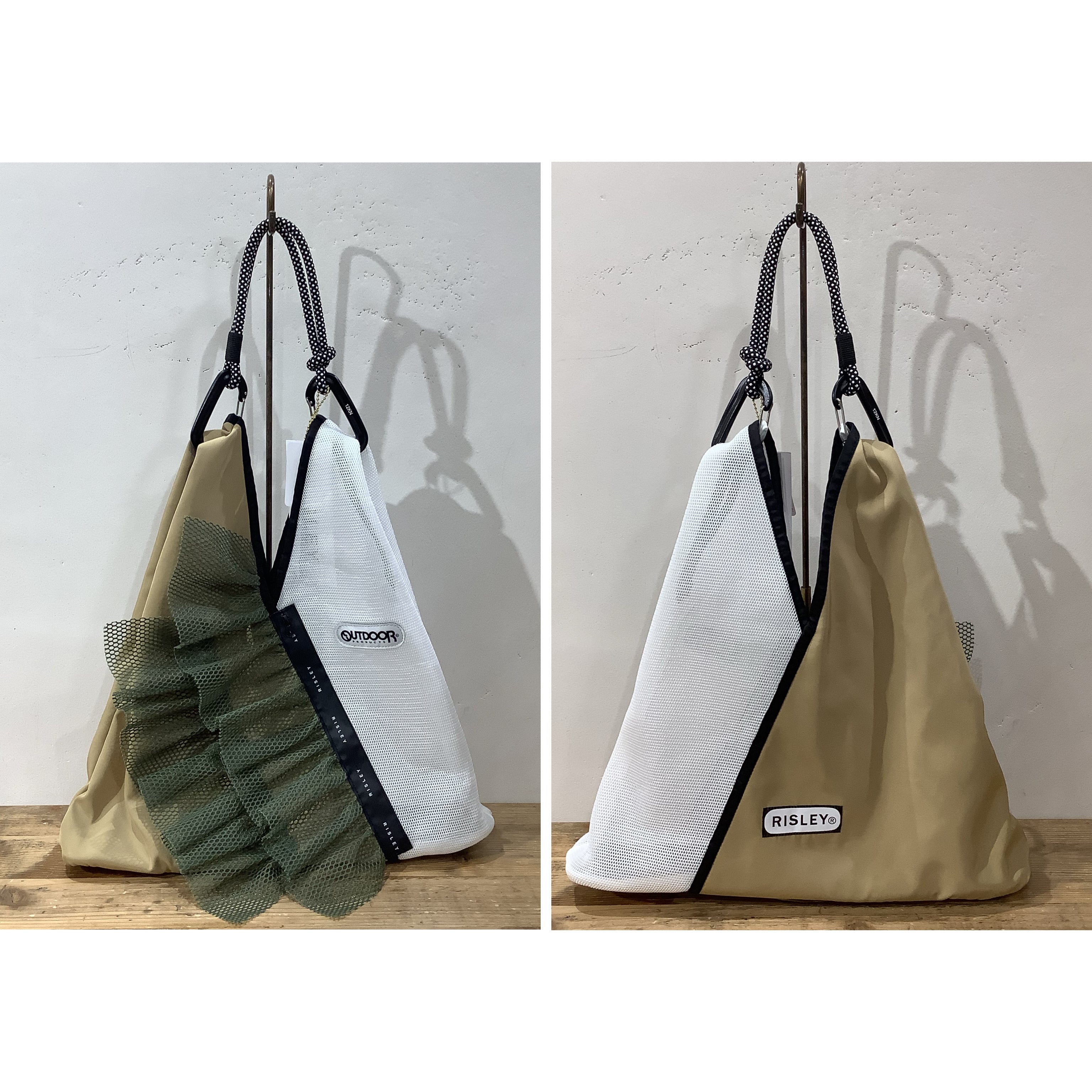 RISLEY×OUTDOOR(リズレイ×アウトドア)】トライアングルフリルメッシュ