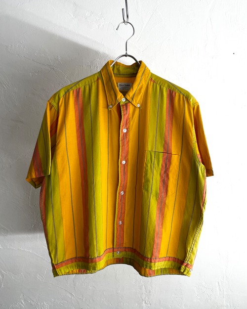 60s House of Tradition Multi Color Striped Cotton Shirt